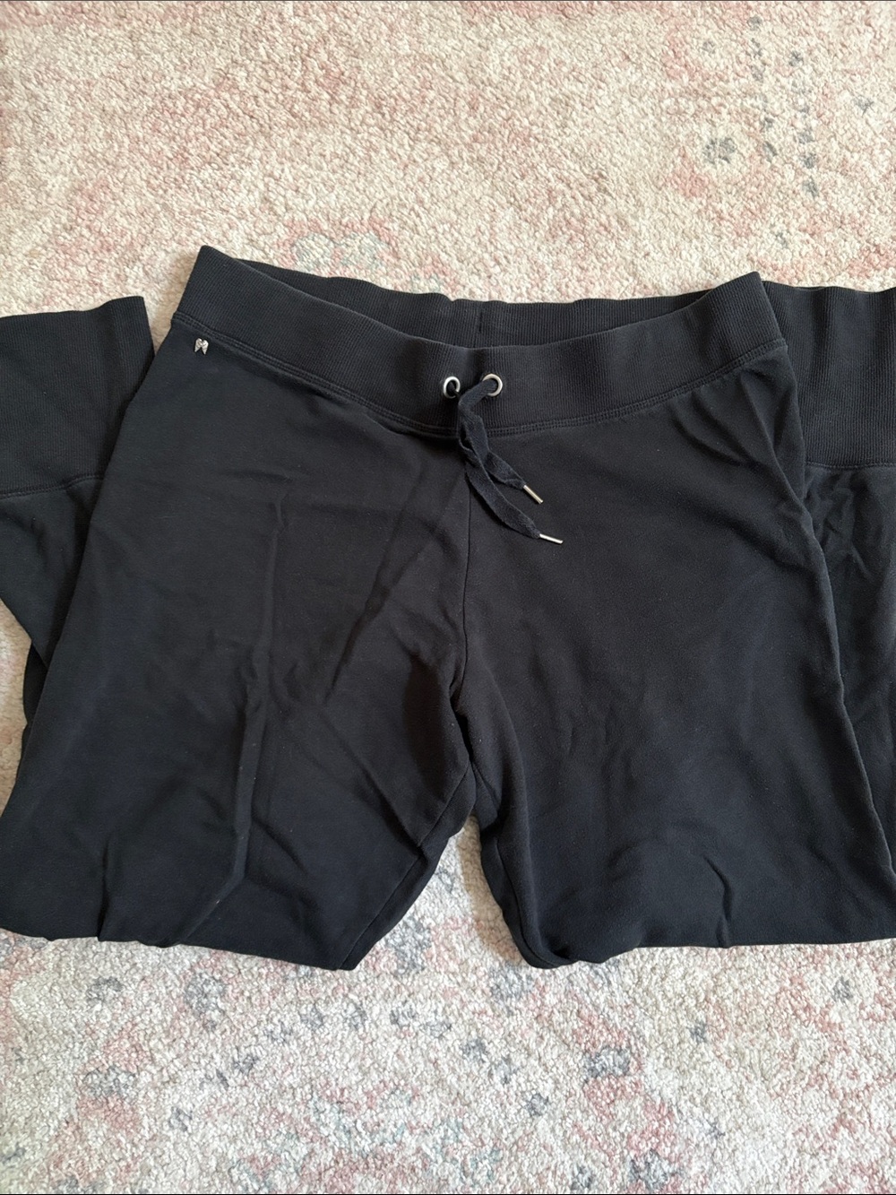 Victoria's Secret Black Women's Drawstring Track Joggers